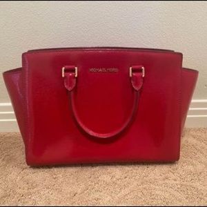 Red Michael Kors Tote Bag/Purse